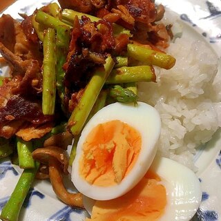 アスパラと豚小間の煮込まないカレー